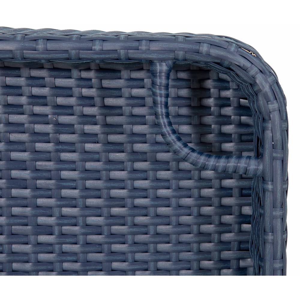 Wicker Floating Pool Tray Durable & Sturdy Aluminum Frame Pool Accessory Tray. Picture 2