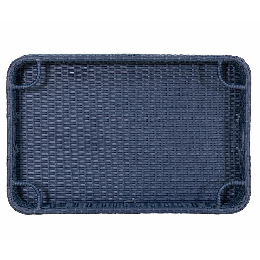 Wicker Floating Pool Tray Durable & Sturdy Aluminum Frame Pool Accessory Tray. Picture 4