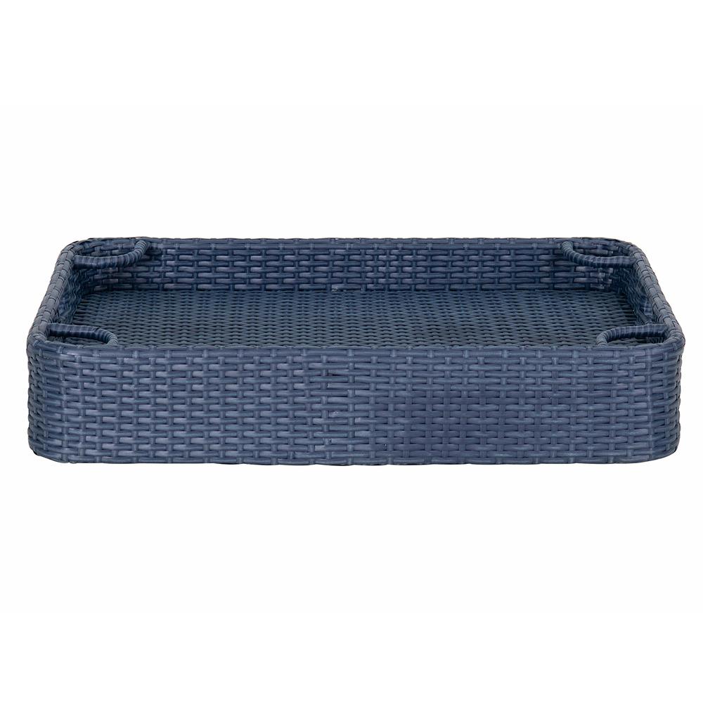 Wicker Floating Pool Tray Durable & Sturdy Aluminum Frame Pool Accessory Tray. Picture 8