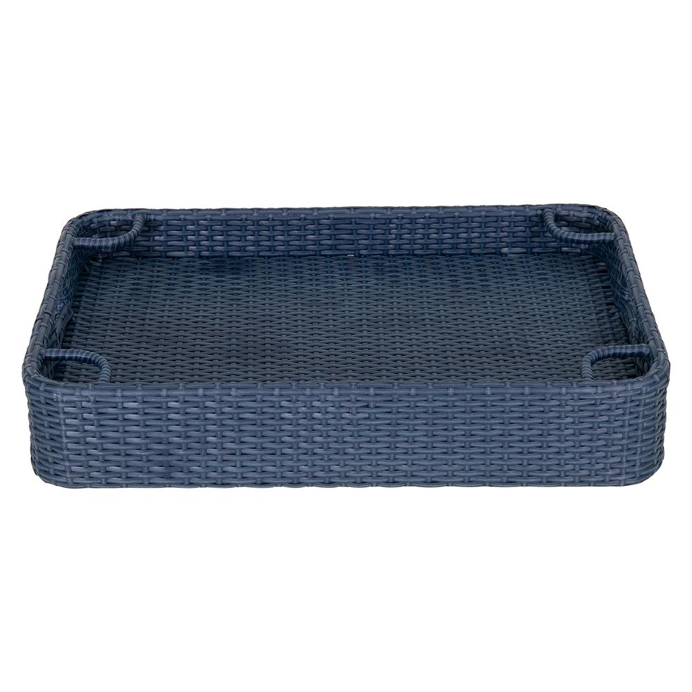 Wicker Floating Pool Tray Durable & Sturdy Aluminum Frame Pool Accessory Tray. Picture 10