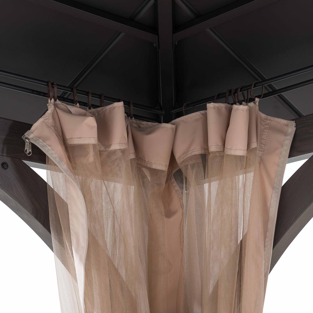 13 ft. x 15 ft. Churchill Hard Top Gazebo With Netting. Picture 8