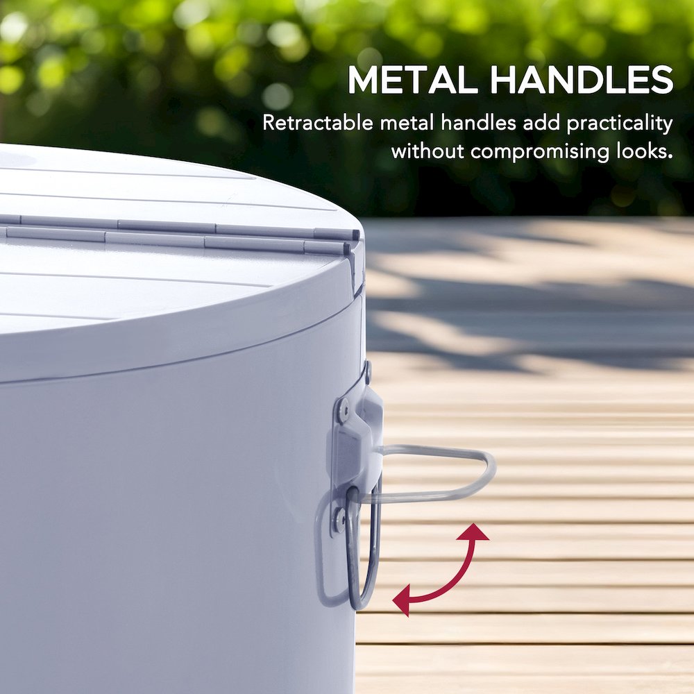 60 Quart Rolling Ice Chest Cooler Cart, Portable Patio Party Bar. Picture 4