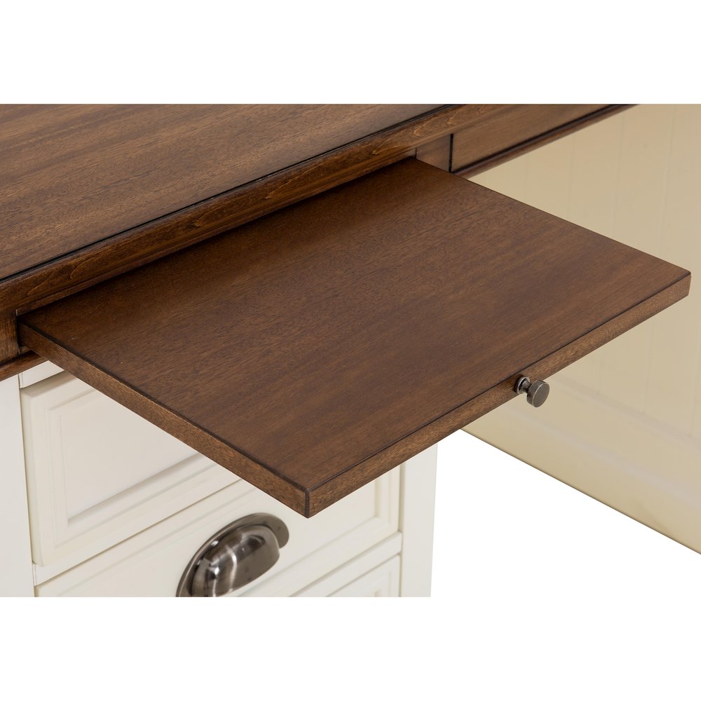 58 in. Richland Double Pedestal Desk, Home Office Computer Desk Work Station. Picture 2