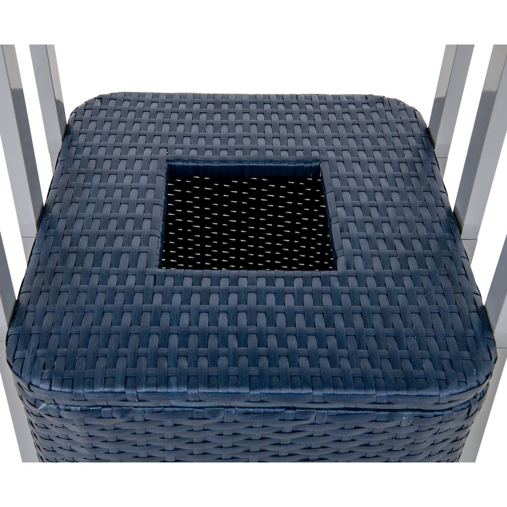 Sunjoy Pickford Pool Towel Valet Tower Navy. Picture 6