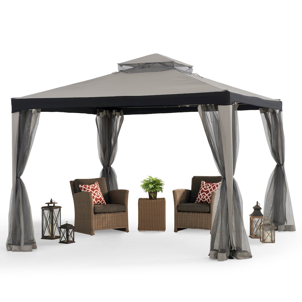 Sunjoy 10 ft. x 10 ft. OPP Gazebo with Netting. Picture 2