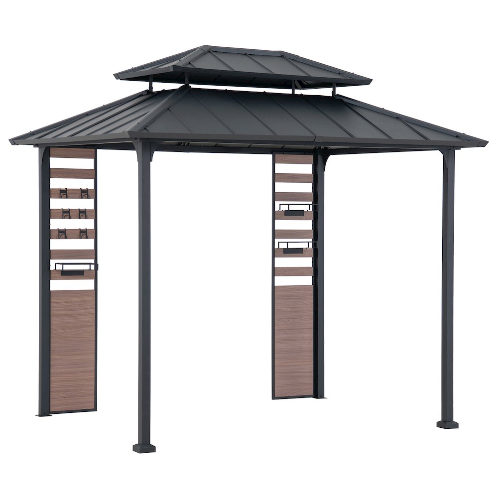 Sunjoy 7 ft. x 9 ft. Rochdale Hardtop Gazebo. Picture 1