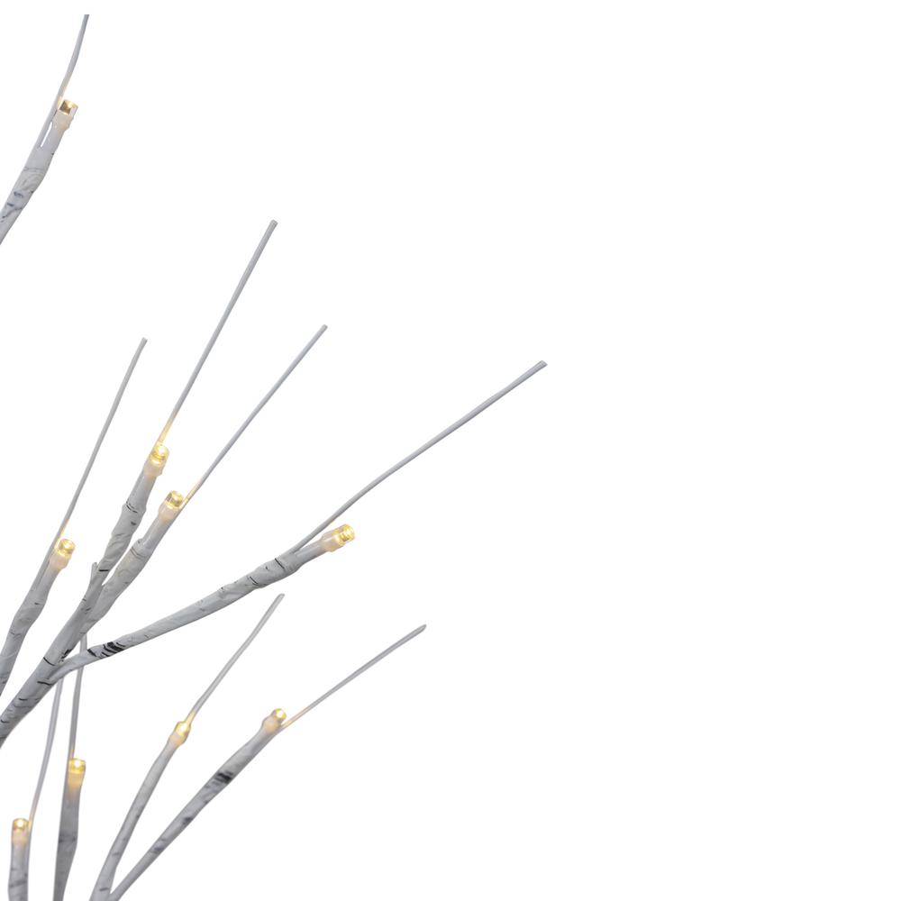24" Lighted Christmas Twig Tree Outdoor Decoration - Warm White LED Lights. Picture 6