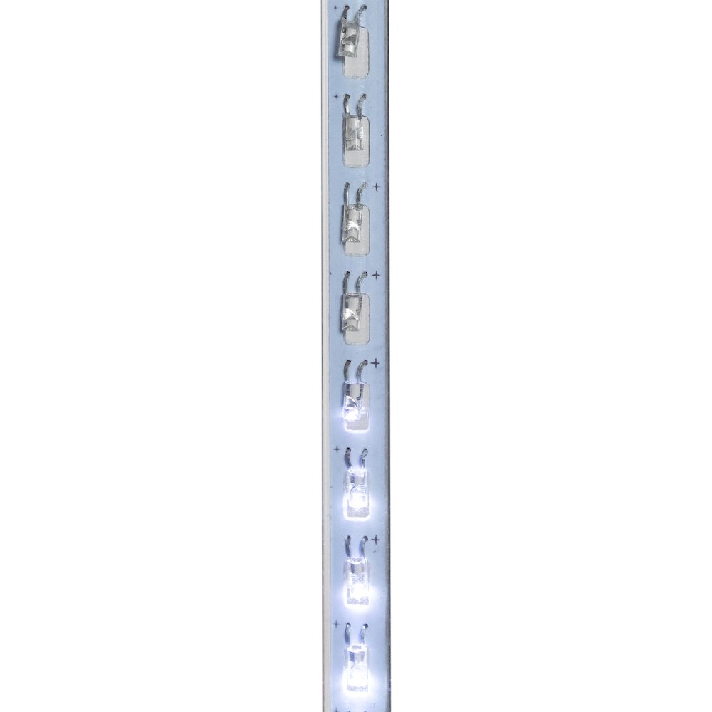 Set of 10 White LED Dripping Snowfall Icicle Christmas Lights - 20.5 ft Clear Wire. Picture 7