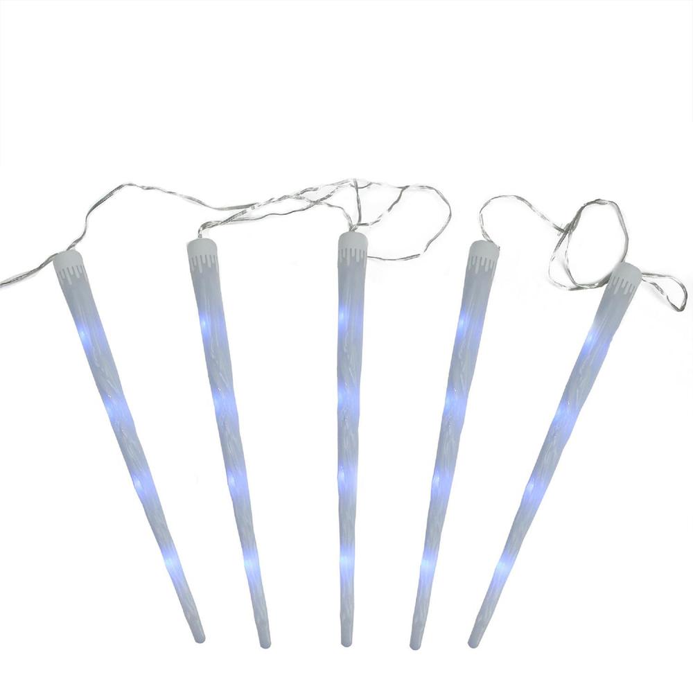 19.5" vibrantly colored Snowfall Christmas Light Tubes. Picture 1