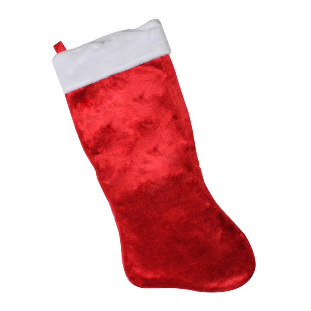 36" Oversized Red and White Christmas Stocking. Picture 1