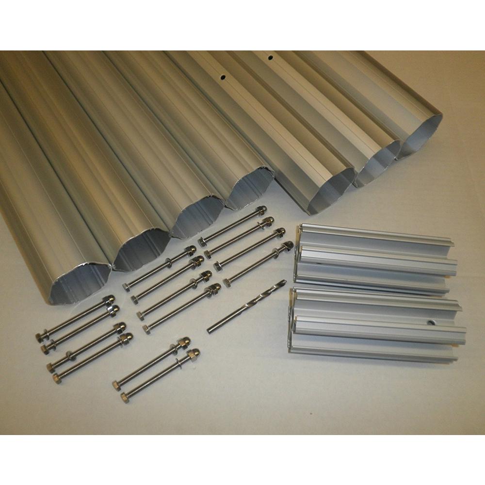 HydroTools Hexagonal Aluminum Solar Cover Reel Tube Kit - 4" x 28'. Picture 1