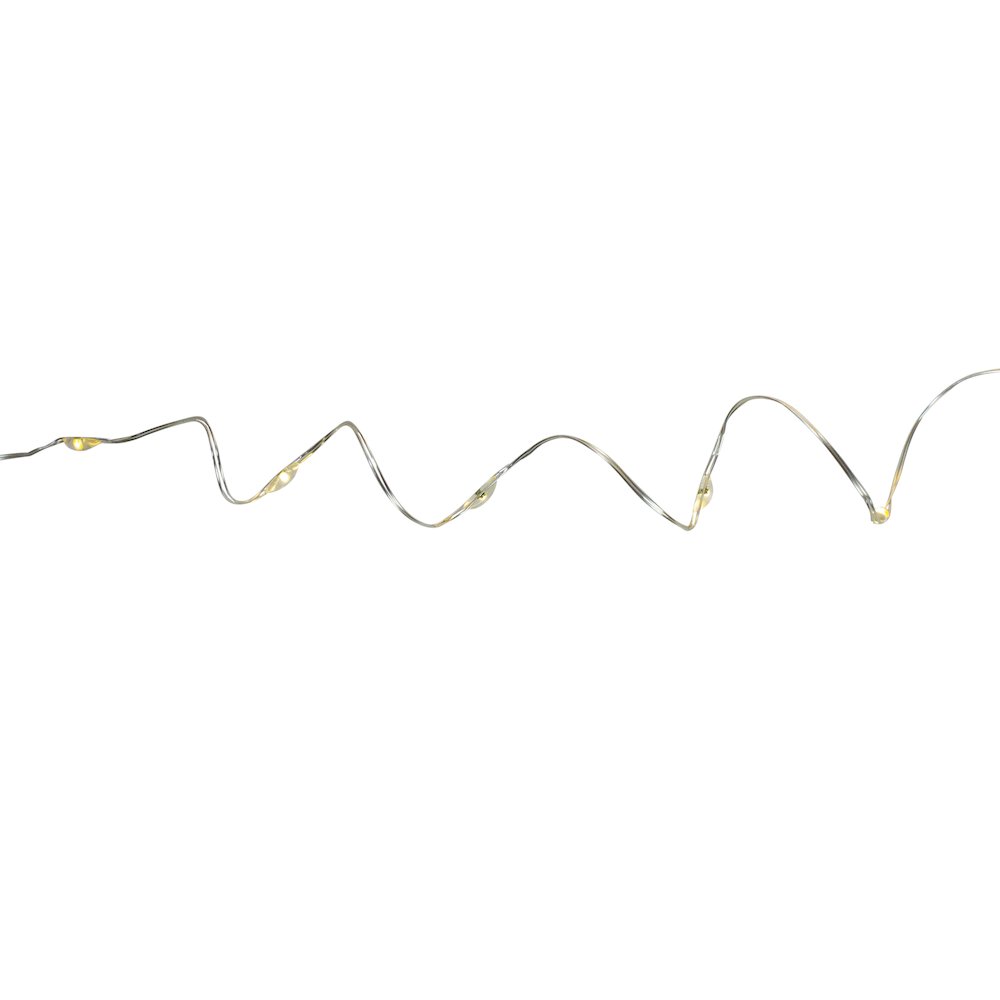 LED Multi-Function Curtain Christmas Lights - 4' x 8' - Warm White Lights. Picture 1