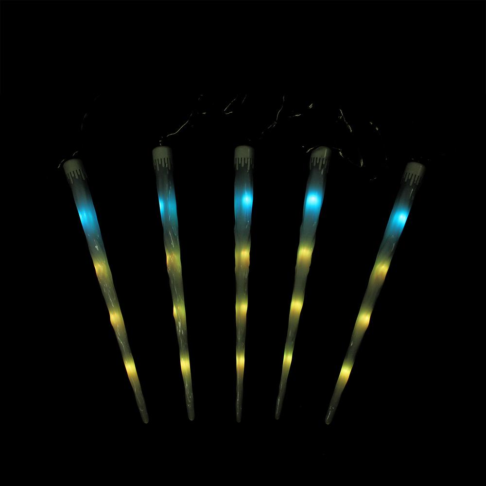 19.5" vibrantly colored Snowfall Christmas Light Tubes. Picture 2