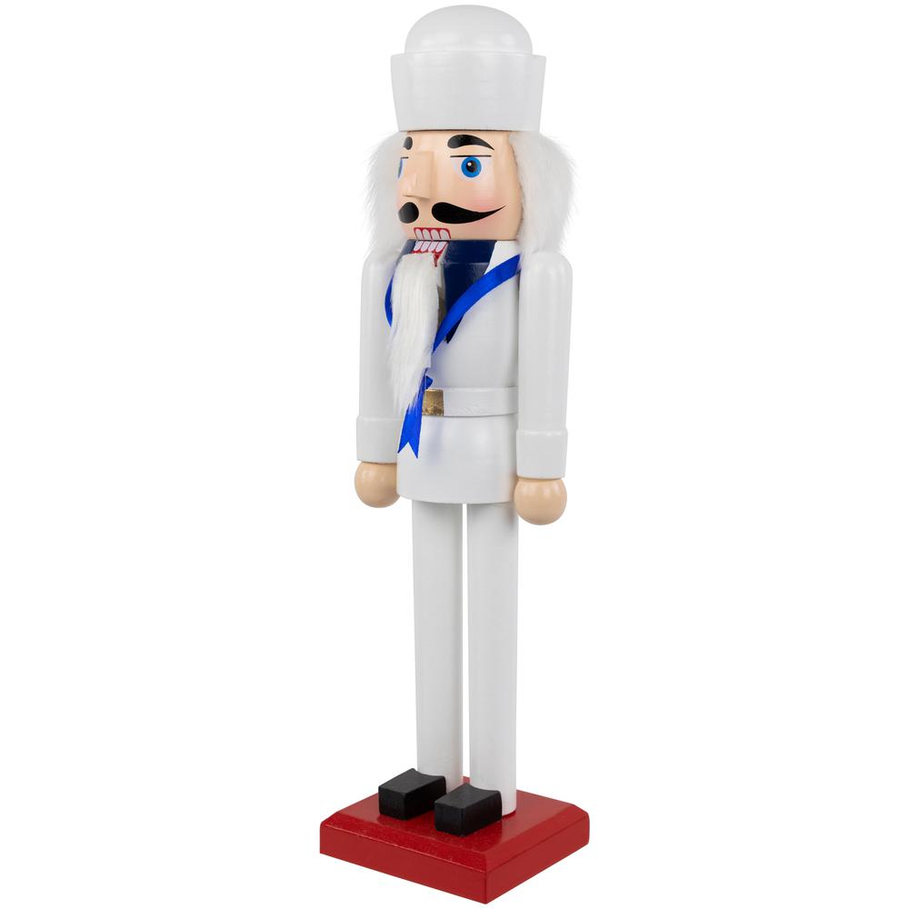 14" Navy Sailor Military Christmas Nutcracker. Picture 3