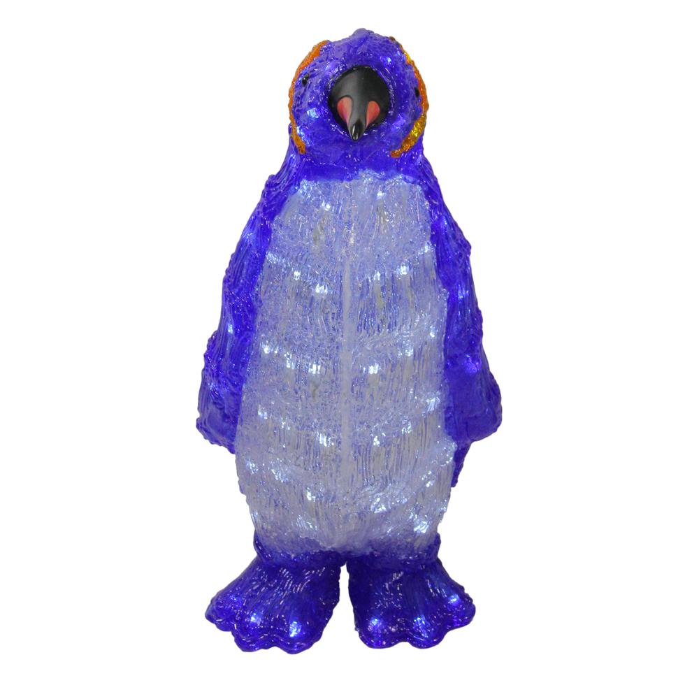 18" Lighted Commercial Grade Acrylic Penguin Christmas Outdoor Decoration. Picture 2