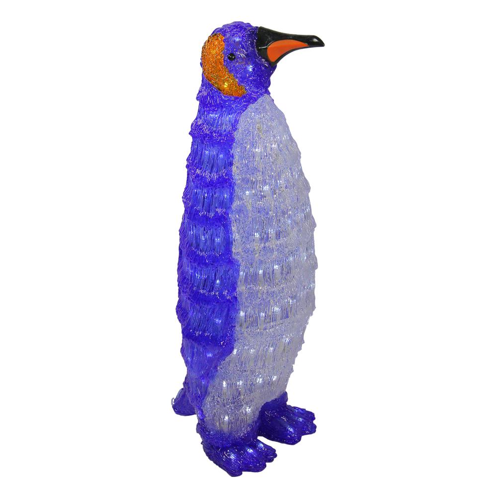 24.5" Lighted Commercial Grade Acrylic Penguin Christmas Display Decoration. Picture 1