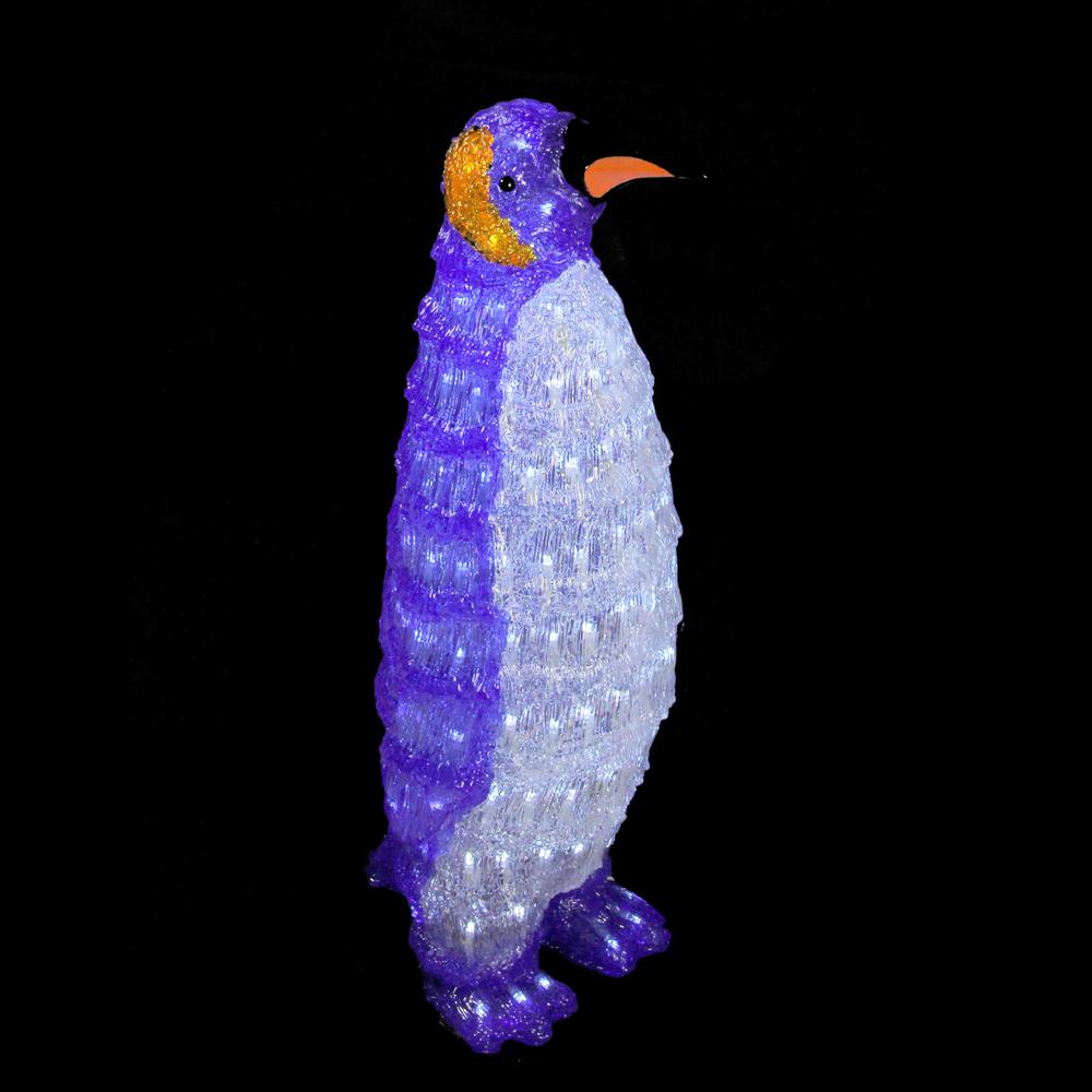 24.5" Lighted Commercial Grade Acrylic Penguin Christmas Display Decoration. Picture 3
