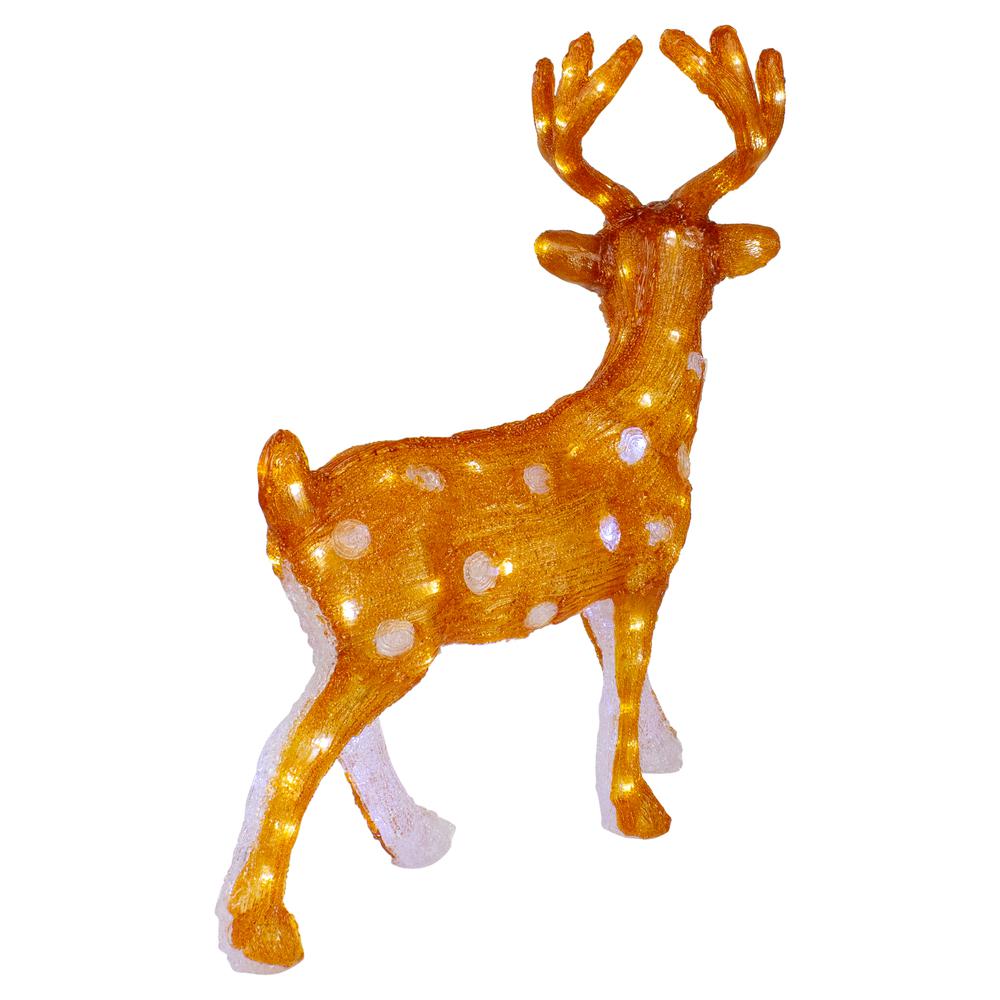 24" Lighted Commercial Grade Acrylic Reindeer with Antlers Christmas Display Decoration. Picture 5