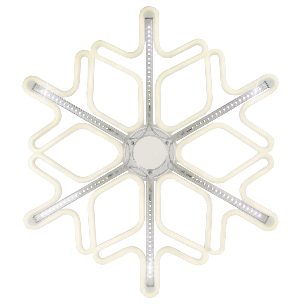 23.25" Cascading Lighted Snowflake Outdoor Christmas Decoration. Picture 2