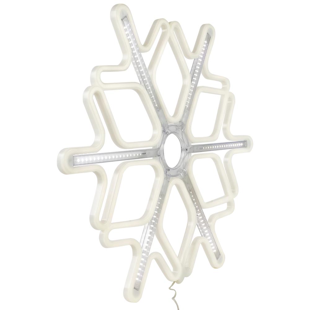 23.25" Cascading Lighted Snowflake Outdoor Christmas Decoration. Picture 3