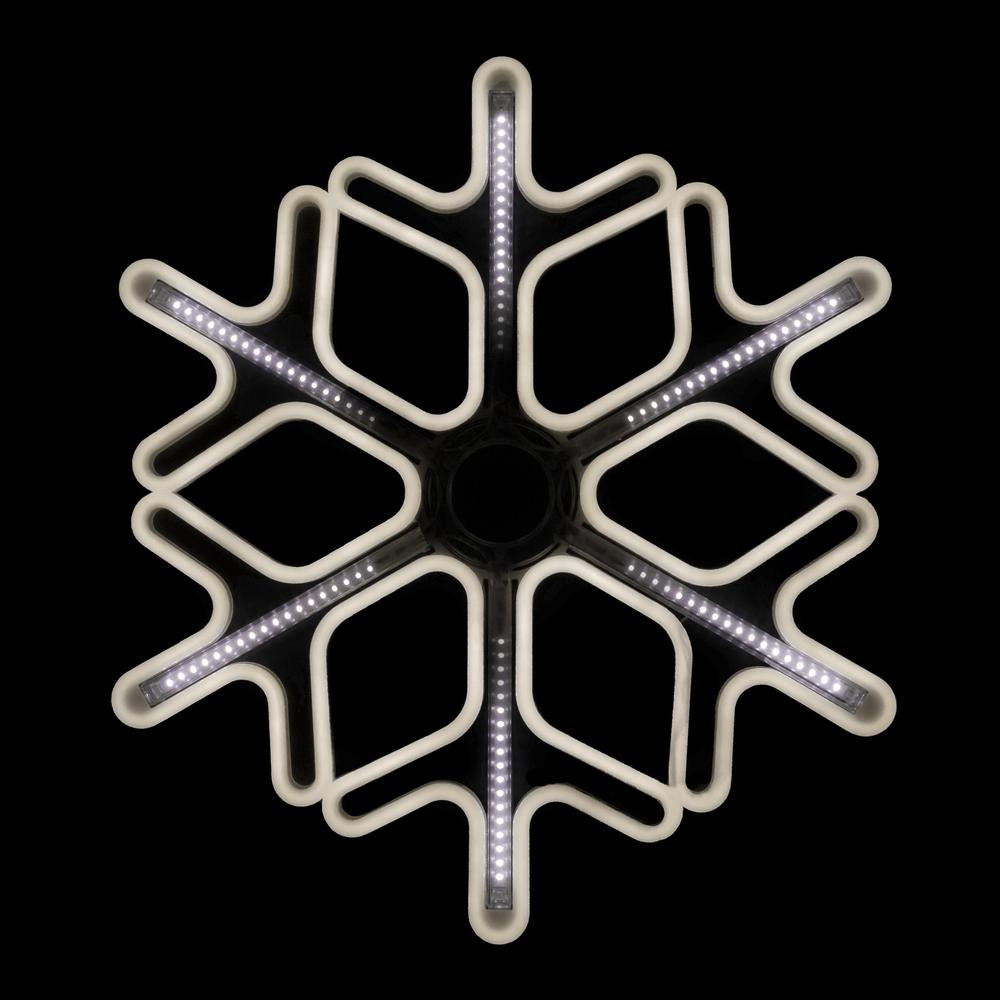 23.25" Cascading Lighted Snowflake Outdoor Christmas Decoration. Picture 1