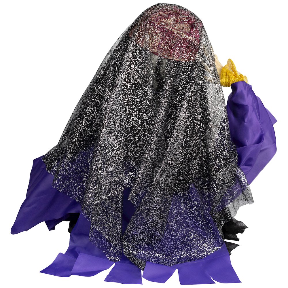 20" Animated Fortune Teller Halloween Decoration. Picture 9