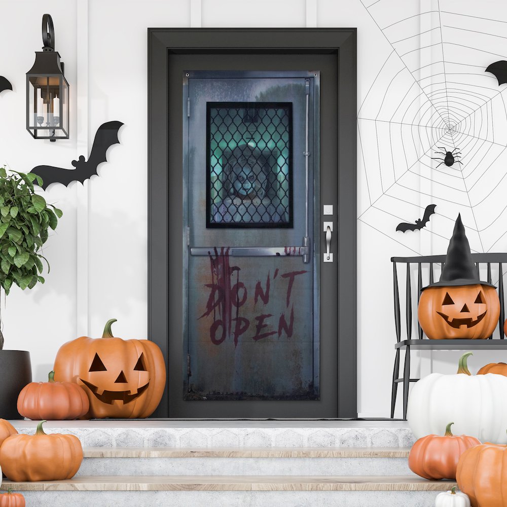 Don't Open Hospital Entryway Halloween Scary Door Decoration - 6'. Picture 6