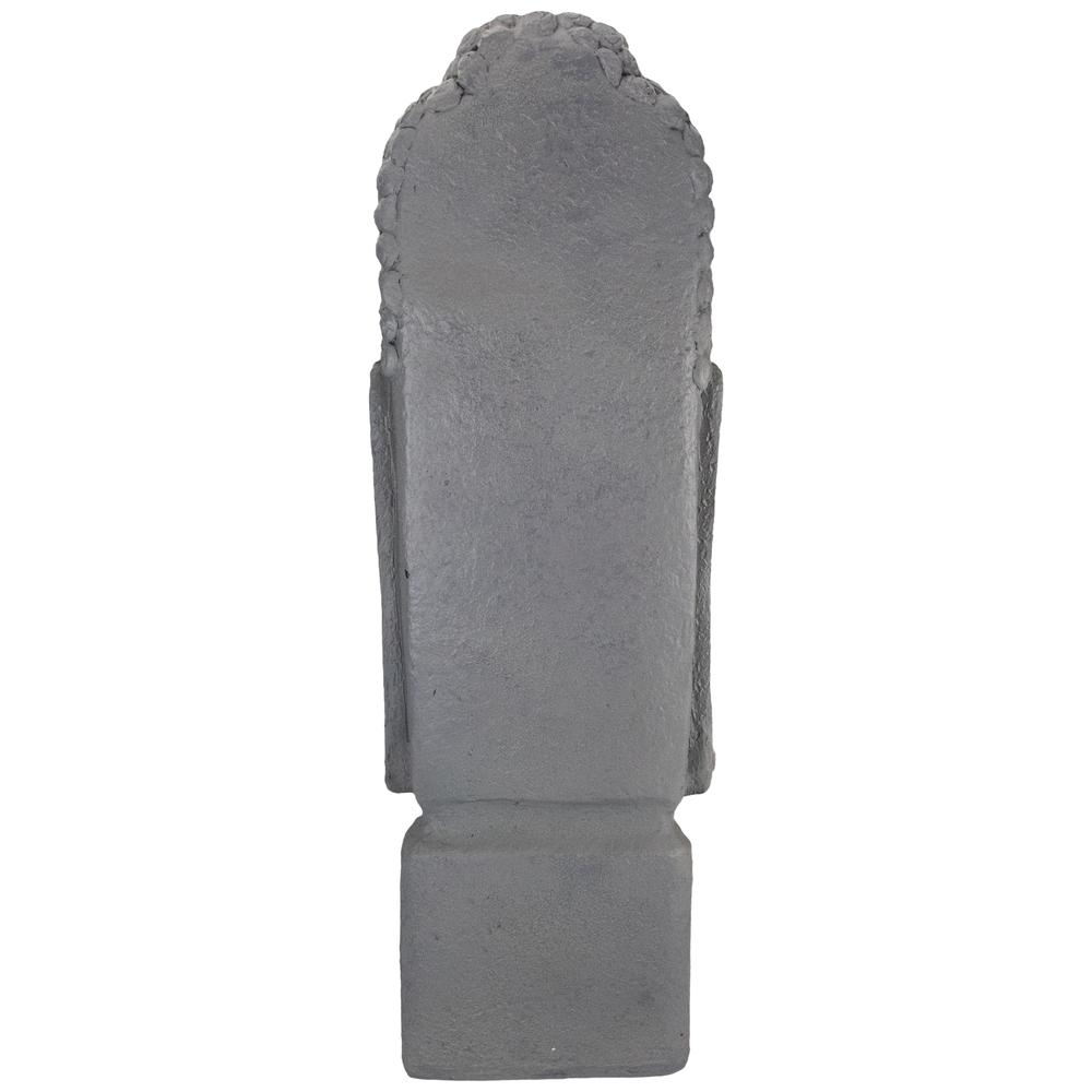 23.25" Large Buddha Head Outdoor Garden Statue. Picture 5
