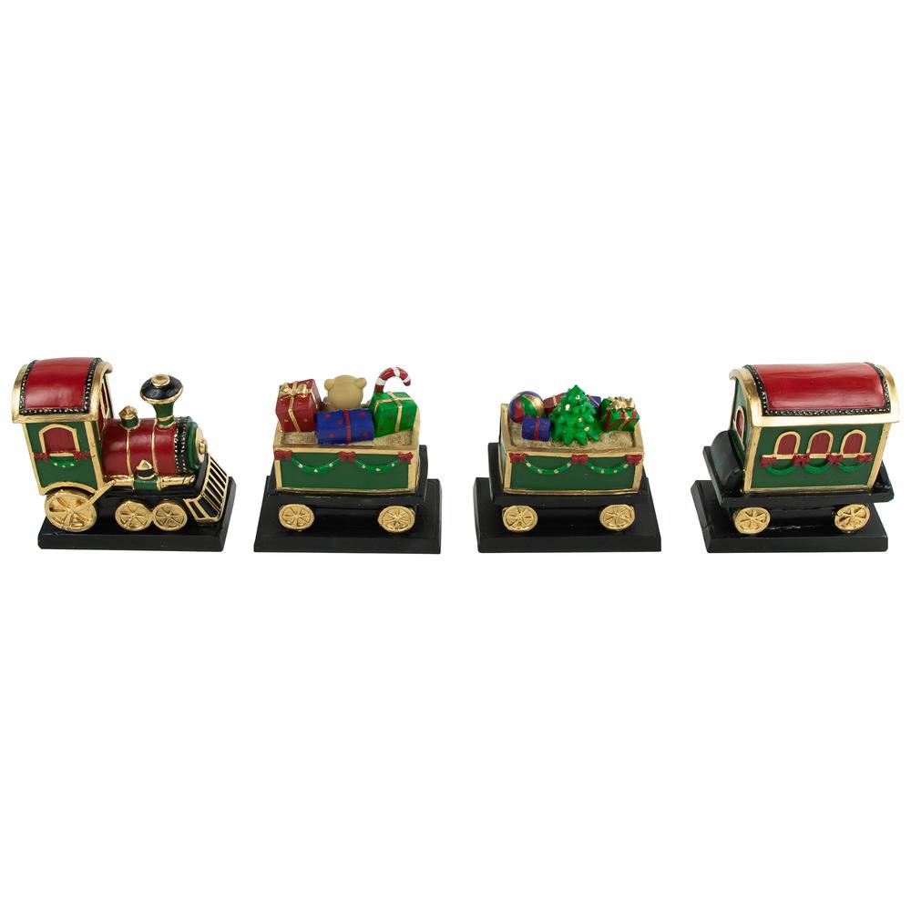 Set of 4 Merry Christmas Train Stocking Holders 4.75". Picture 4