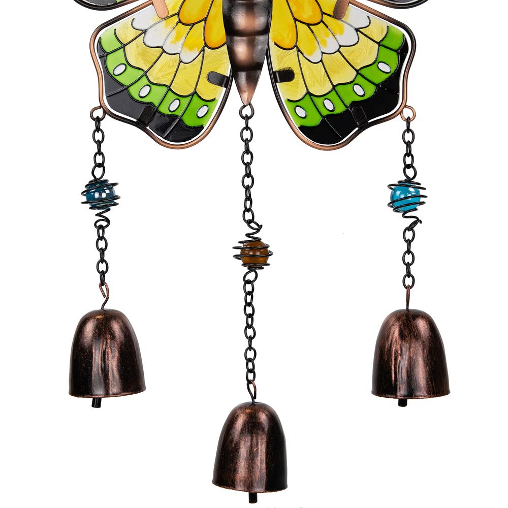 Metal Butterfly Outdoor Garden Windchimes - 21" - Set of 3. Picture 5