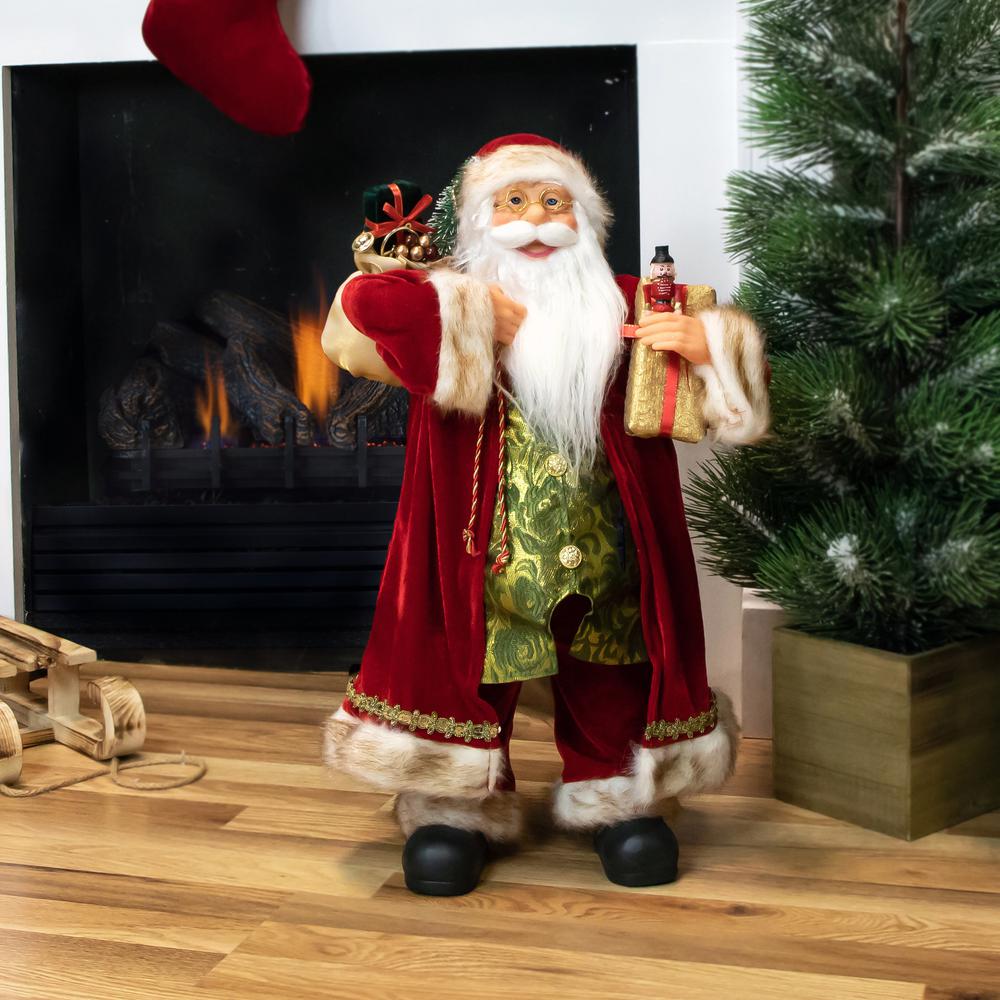 24" Old World Style Santa Claus Christmas Figure. Picture 2