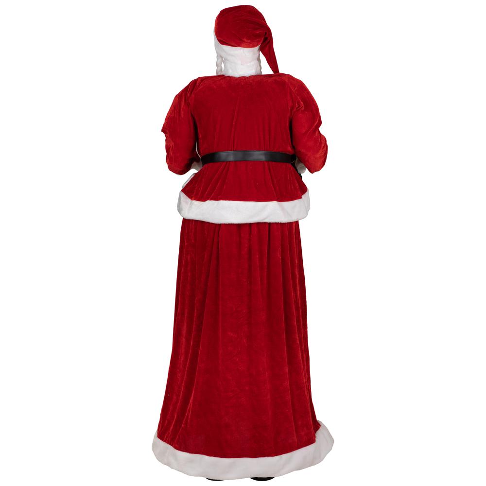 6' Mrs. Claus Commercial Christmas Figure with Gift Bag. Picture 4