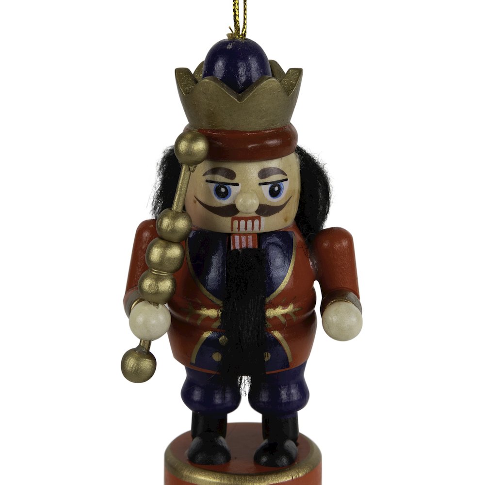 Professional Nutcracker Christmas Ornaments - 4" - Set of 6 - Multicolor. Picture 6