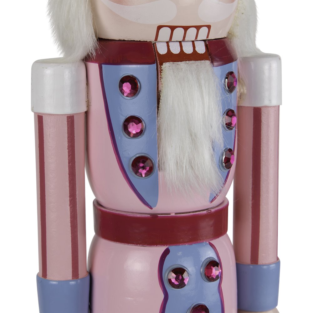 Cake King Nutcracker Christmas Figure - 15" - Pink and Blue. Picture 6