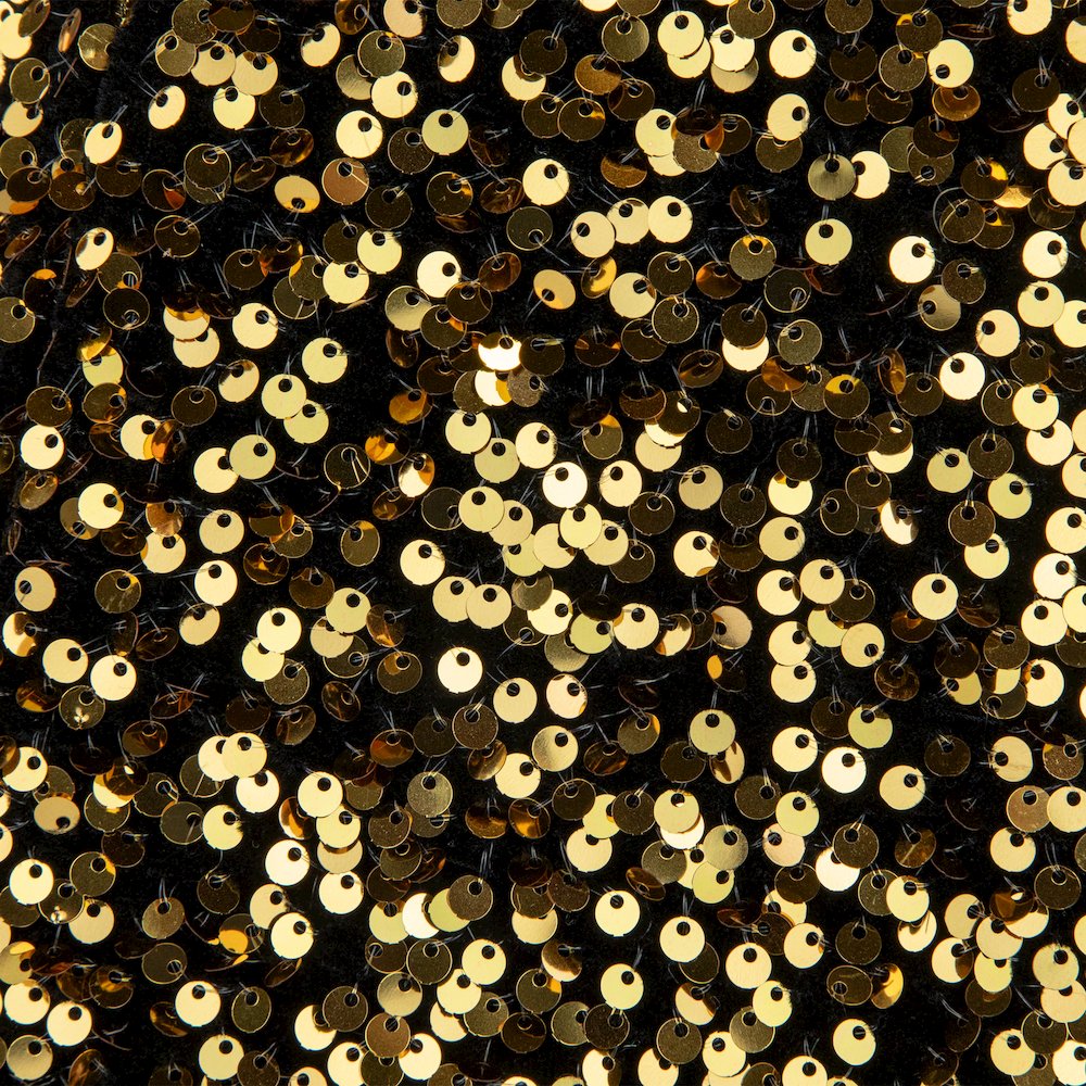 26" Gold Sequins Hexagonal Christmas Tree Collar. Picture 5