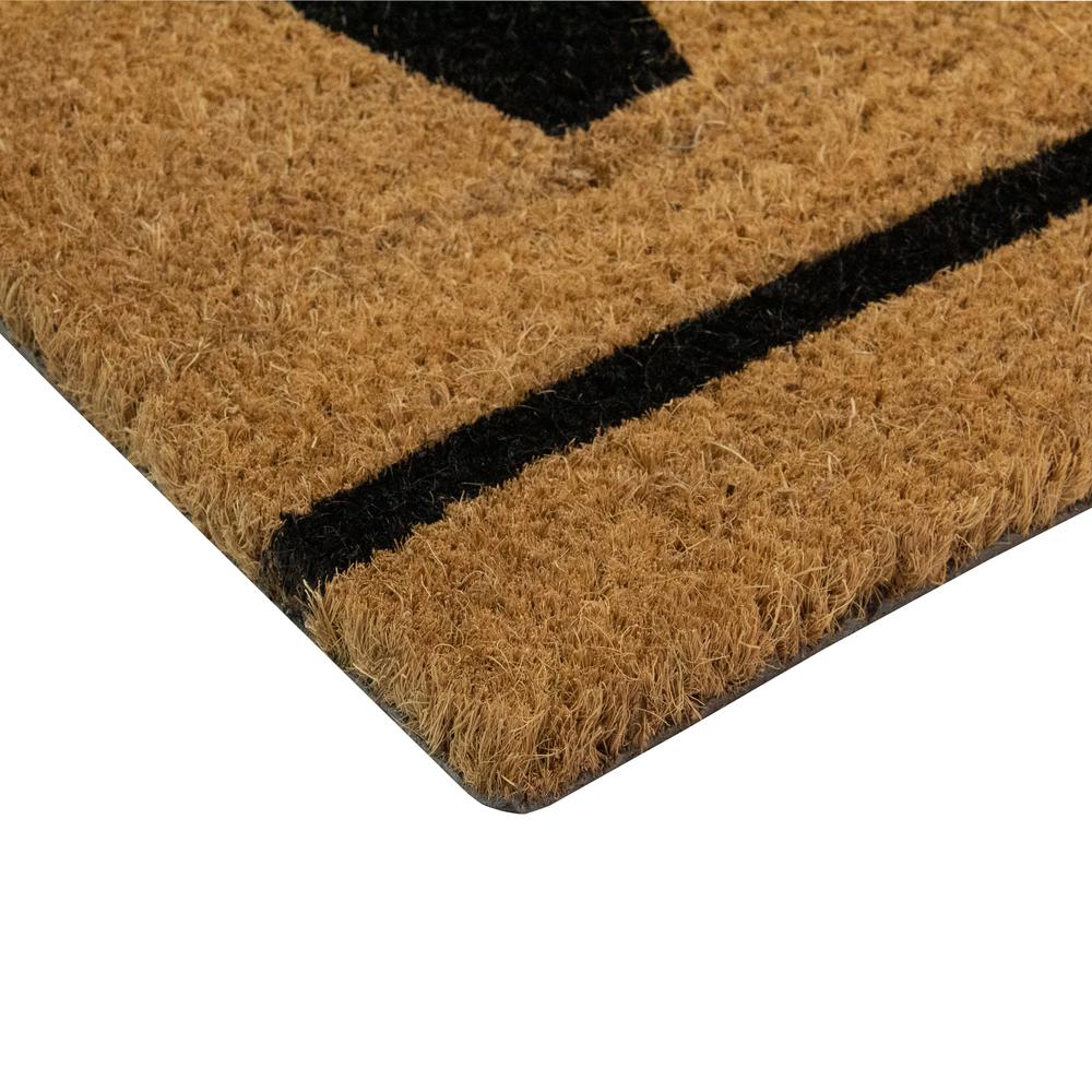 Natural Coir Outdoor Rectangular "Welcome" Doormat 16" x 48". Picture 5