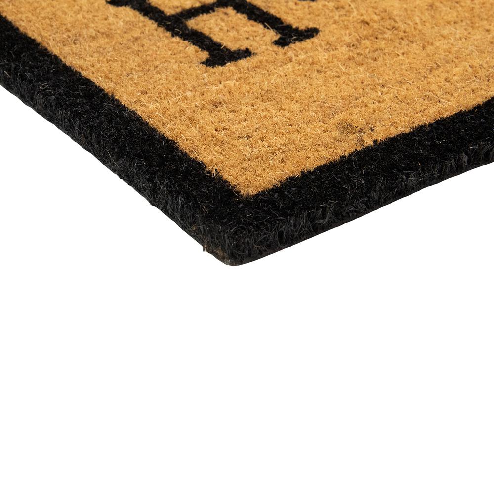 Natural Coir Rectangular "Home Sweet Home" Doormat 16" x 48". Picture 5