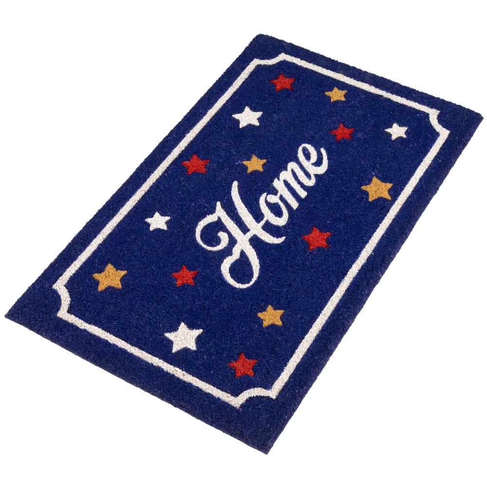 Blue Coir "Home" Americana Outdoor Doormat 18" x 30". Picture 4