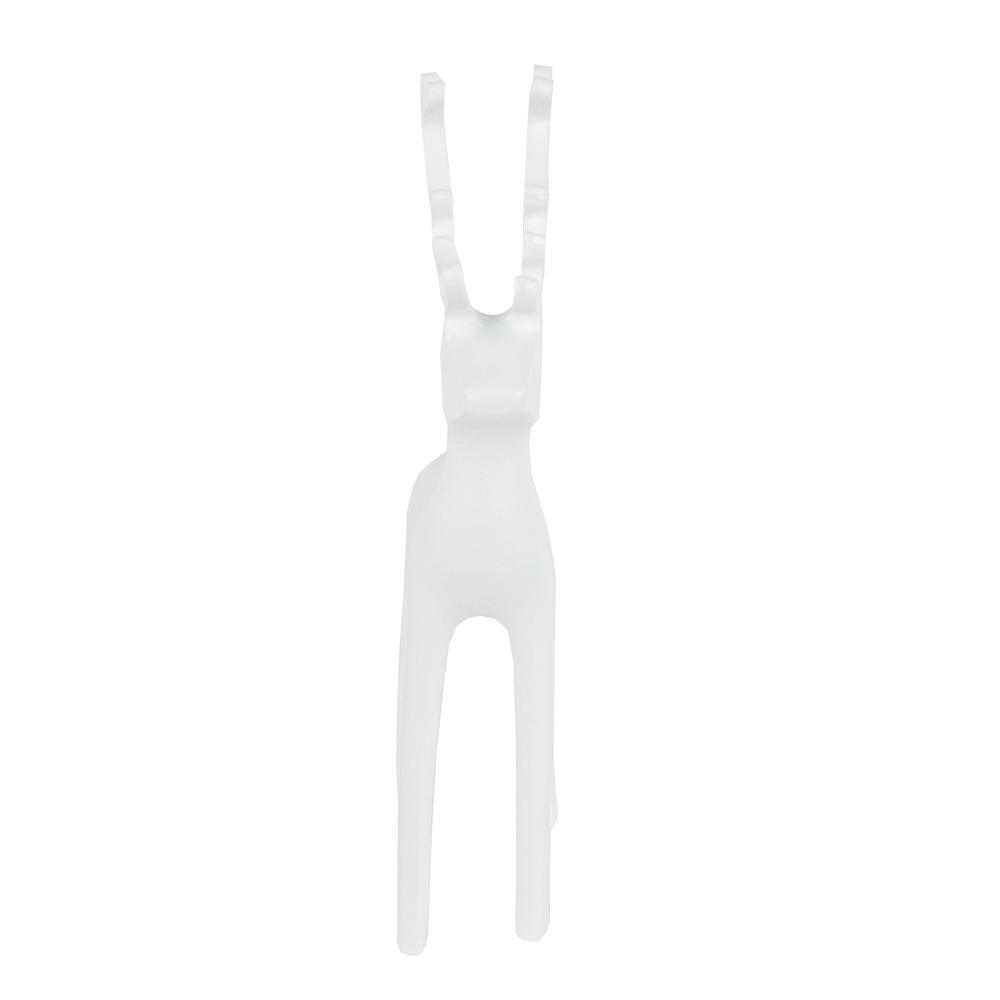 8.25" White Reindeer Christmas Decoration. Picture 4