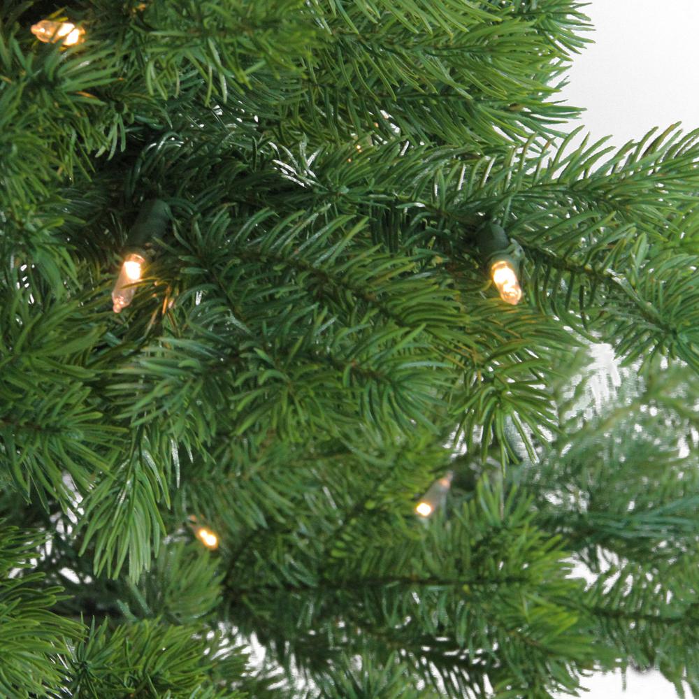 7.5' Pre-Lit Medium Layered Pine Instant Power Artificial Christmas Tree - Dual Color LED Lights. Picture 3