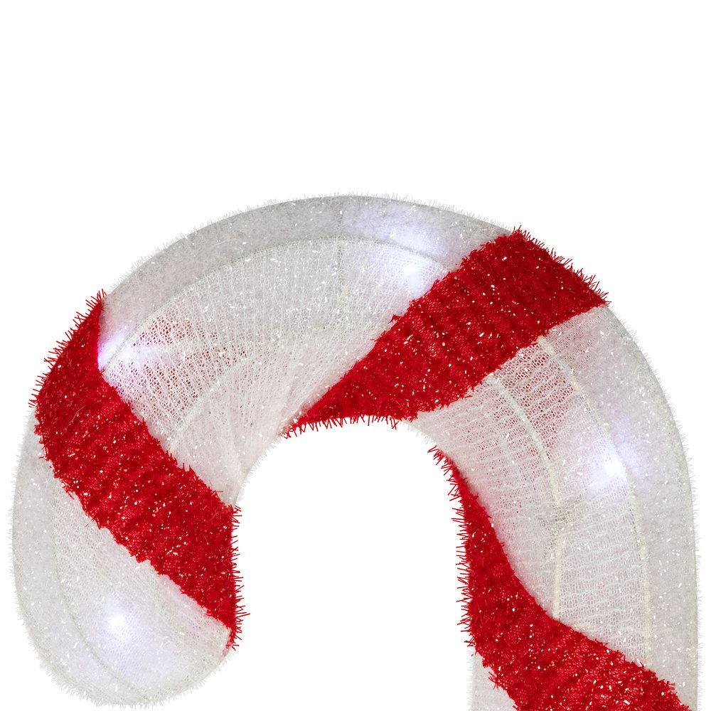 Lighted Candy Cane Christmas Pathway Lawn Stakes - 20" - Set of 3. Picture 6