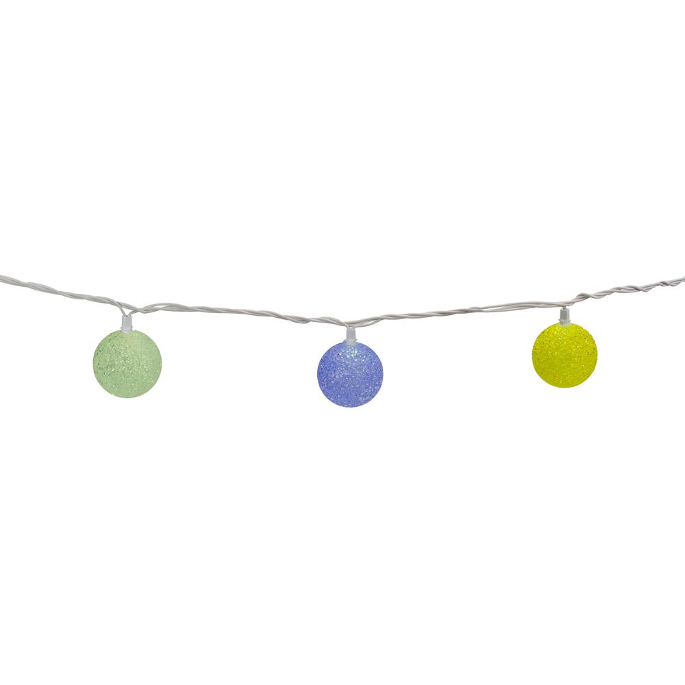 LED Globe Patio Light Set - 7.5' White Wire - 10ct. Picture 4