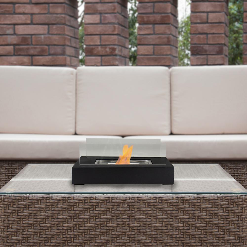 13.75" Bio Ethanol Ventless Portable Tabletop Fireplace with Flame Guard. Picture 5