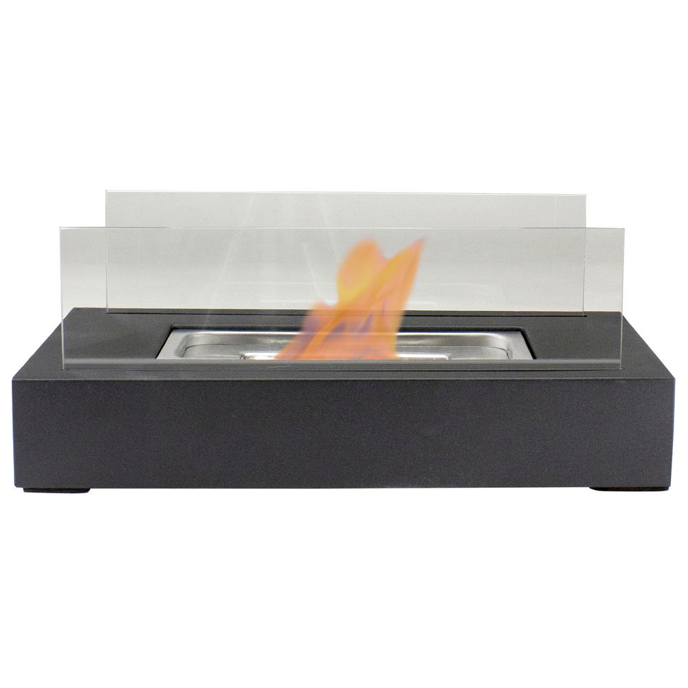 13.75" Bio Ethanol Ventless Portable Tabletop Fireplace with Flame Guard. Picture 1