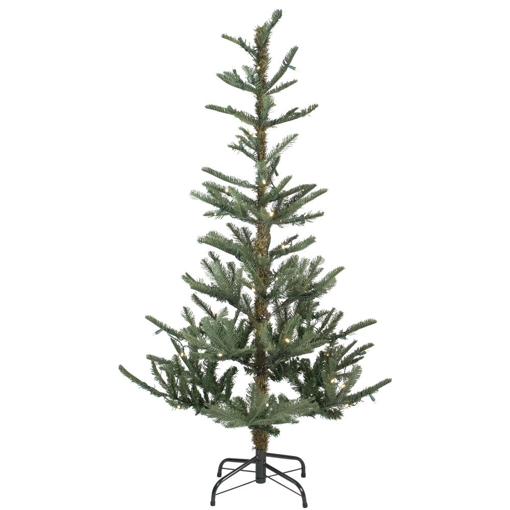 7.5' Pre-Lit Nordmann Fir Artificial Christmas Tree - Warm Clear LED Lights. Picture 1