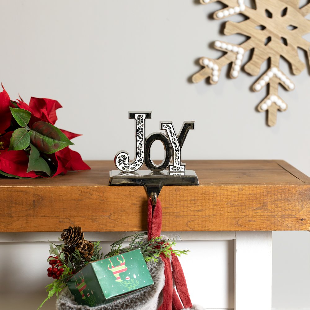 Joy Christmas Stocking Holder - 4.75". Picture 3