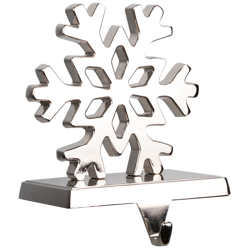 Snowflake Metal Christmas Stocking Holder - 5". Picture 4