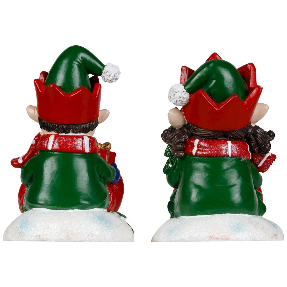 Festive Elves Christmas Stocking Holders - 5" - Set of 2. Picture 6