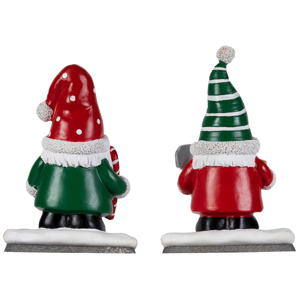 Santa Gnomes Christmas Stocking Holders - 6.25" - Set of 2. Picture 6