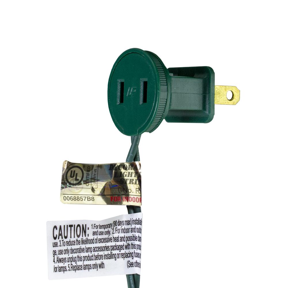 300 Pure White LED Wide Angle Mini Christmas Lights - 74.75 ft Green Wire. Picture 2